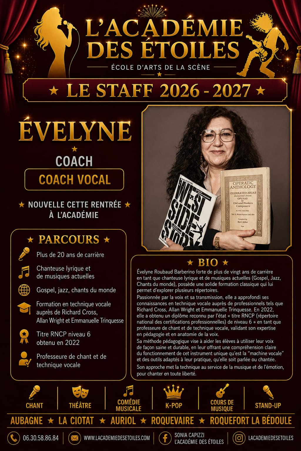 Affiche de présentation — Évelyne Roubaud Barberino