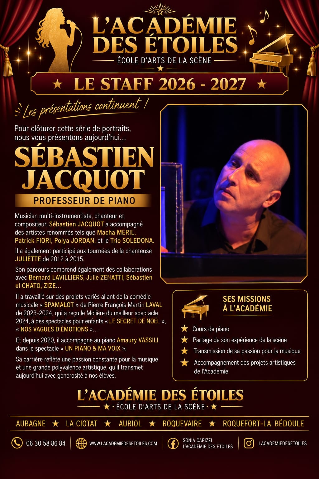 Affiche de présentation — Sébastien Jacquot